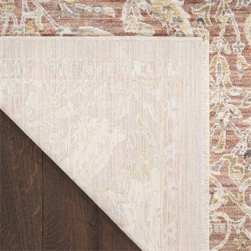 Nourison Home Heirloom Blend 5' x 8' Polyester Brick Area Rug