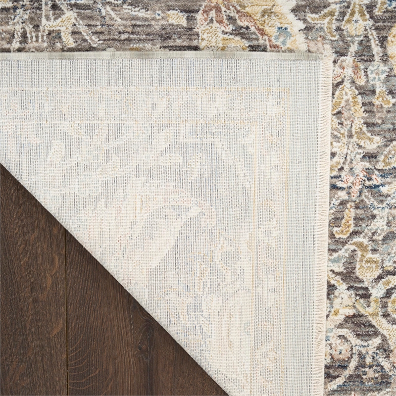 Nourison Home Heirloom Blend 5' x 8' Polyester Charcoal Multicolor Area Rug