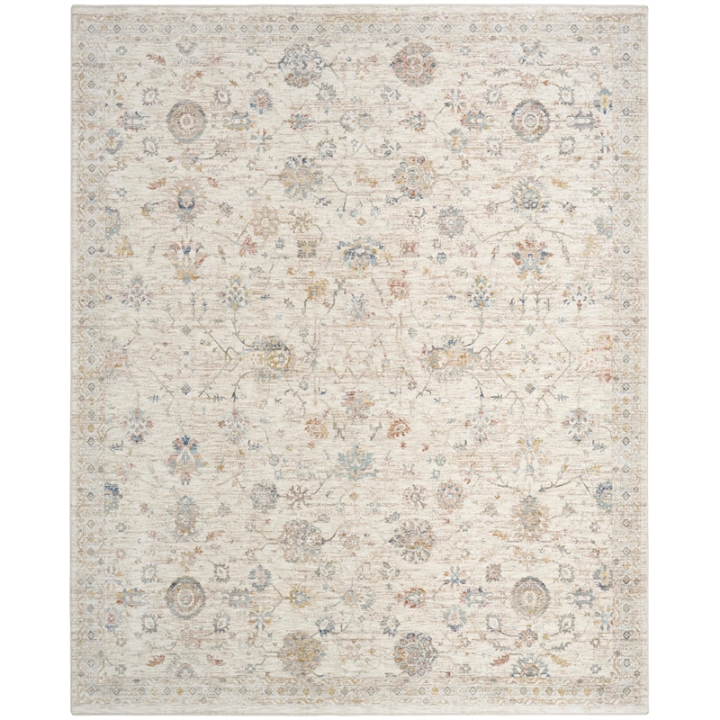 Nourison Home Heirloom Blend 5' x 8' Polyester Ivory Multicolor Area Rug