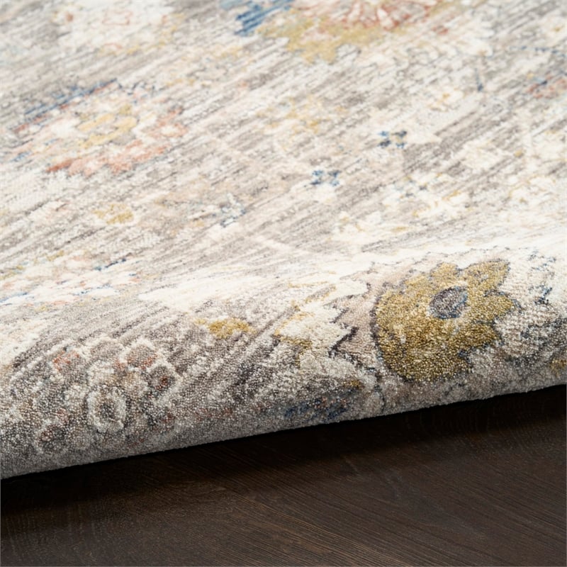 Nourison Home Heirloom Blend 5' x 8' Polyester Grey Area Rug