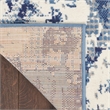 Nourison Home Grafix 6' x 9' Fabric Navy Blue Area Rug