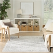 Nourison Home Astra Machine Washable 7' x 9' PolyesterLight Grey Area Rug