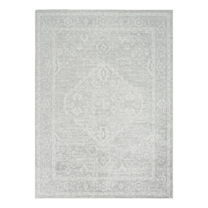 Nourison Home Astra Machine Washable 7' x 9' PolyesterLight Grey Area Rug