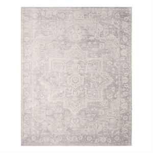 Nourison Home Astra Machine Washable 8' x 10' Polyester Grey Area Rug
