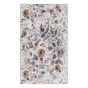 Nourison Home Nourison Washables 2' x 3' PolyesterIvory Pink Area Rug