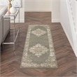 Nourison Home Grafix 6' Runner Fabric Olive Area Rug