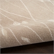 Nourison Home Grafix 6' Runner Fabric Beige Area Rug