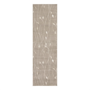 Nourison Home Grafix 6' Runner Fabric Beige Area Rug