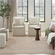 Nourison Home Grafix 4' x 6' Fabric Beige Area Rug