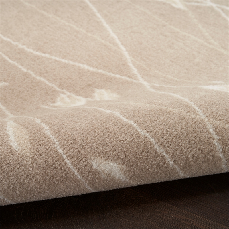 Nourison Home Grafix 6' x 9' Fabric Beige Area Rug