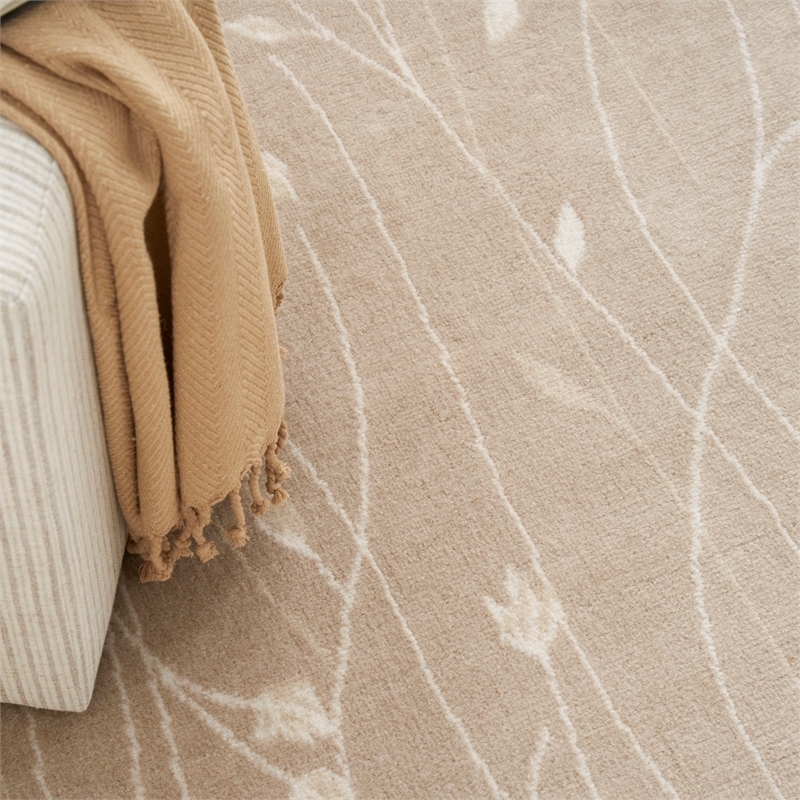 Nourison Home Grafix 6' x 9' Fabric Beige Area Rug