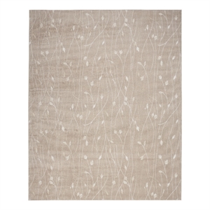 Nourison Home Grafix 9' x 12' Fabric Beige Area Rug