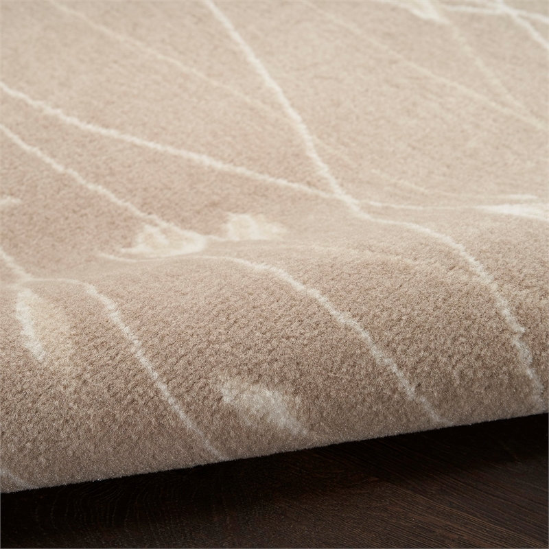 Nourison Home Grafix 10' x 14' Fabric Beige Area Rug