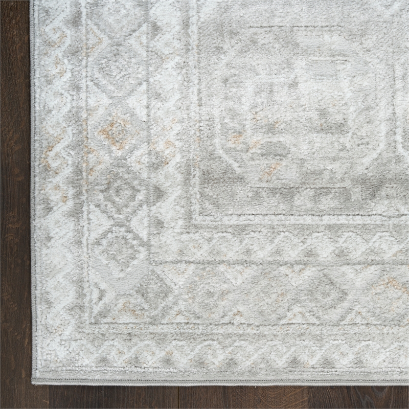 Nourison Home Dekor 2' x 4' Polyester Grey Area Rug