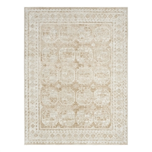 Nourison Home Dekor 4' x 6' Polyester Cream Beige Area Rug