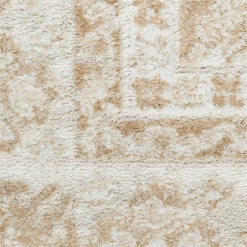 Nourison Home Dekor 2' x 4' Polyester Cream Beige Area Rug