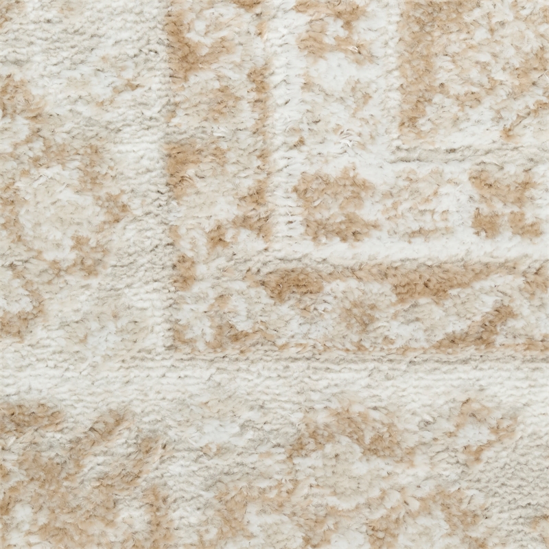 Nourison Home Dekor 4' x 6' Polyester Cream Beige Area Rug