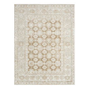 Nourison Home Dekor 4' x 6' Polyester Cream Beige Area Rug