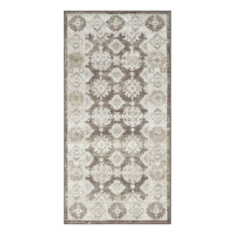 Nourison Home Dekor 2' x 4' Polyester Ivory Brown Area Rug