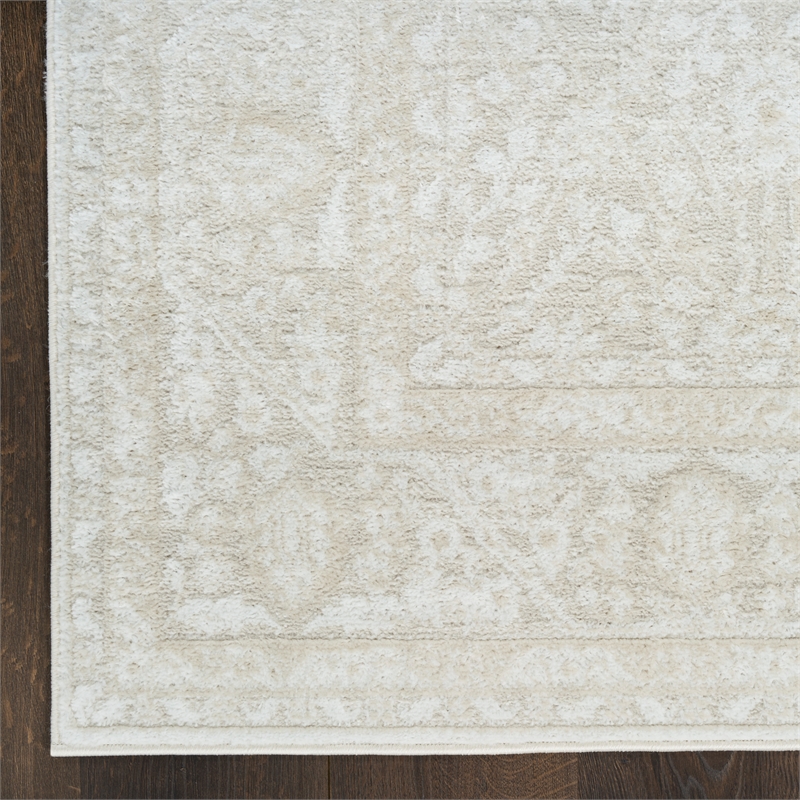 Nourison Home Dekor 2' x 4' Polyester Ivory Beige Area Rug