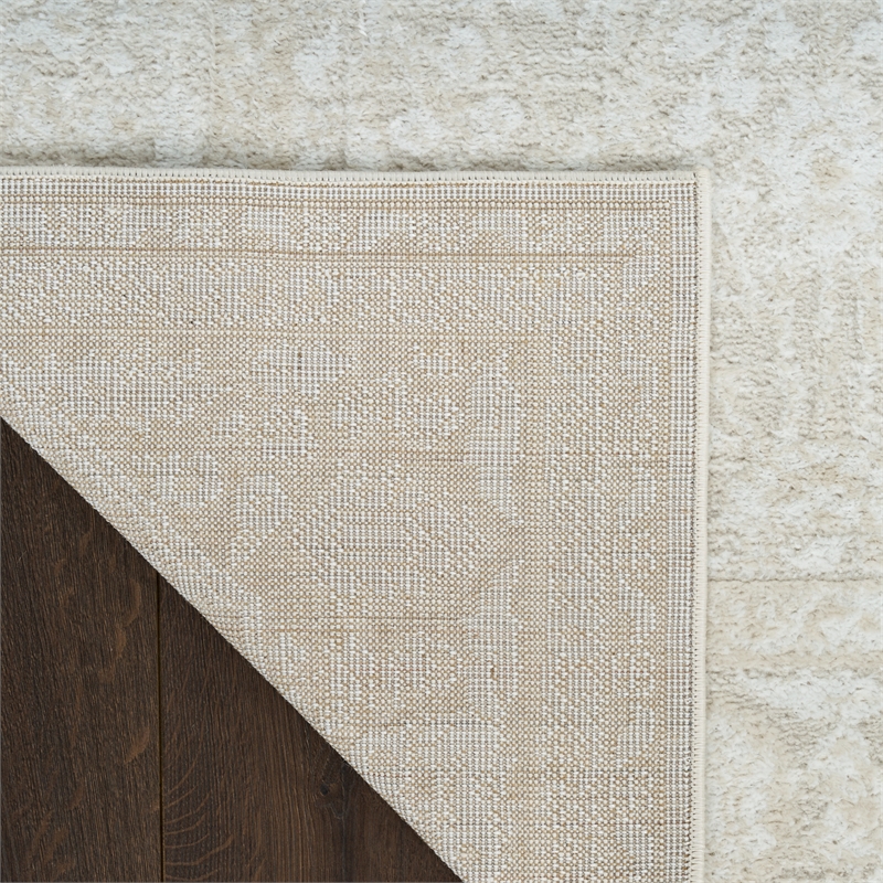 Nourison Home Dekor 2' x 4' Polyester Ivory Beige Area Rug