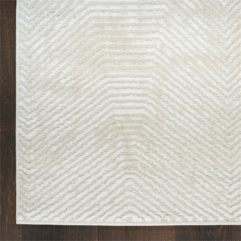 Nourison Home Dekor 4' x 6' Polyester Ivory Beige Area Rug