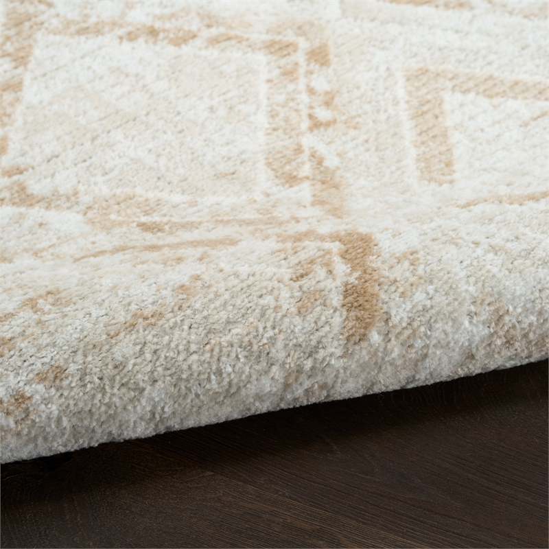 Nourison Home Dekor 2' x 4' Polyester Ivory Beige Area Rug