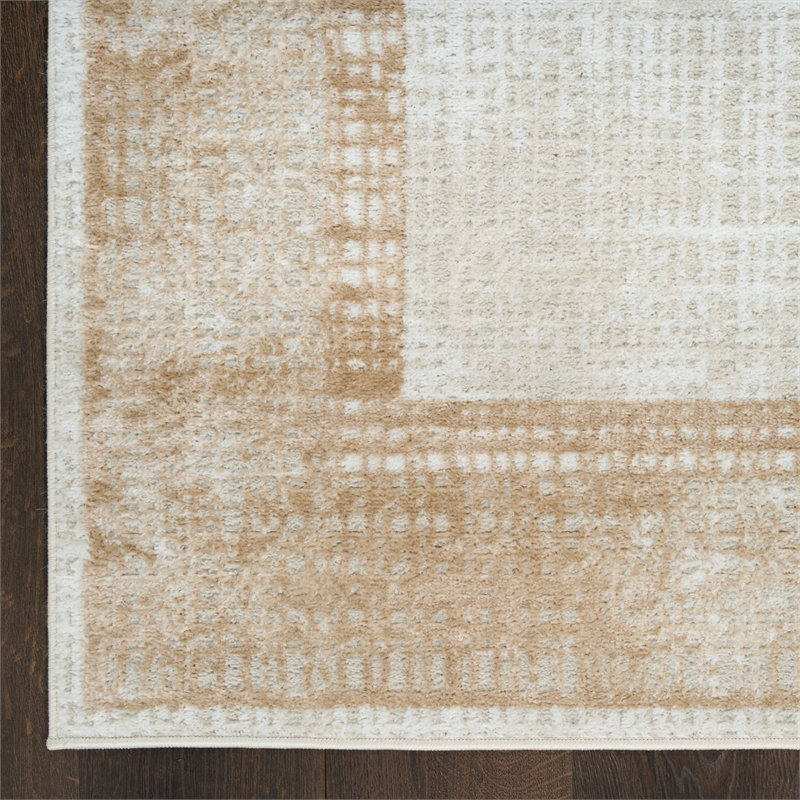 Nourison Home Dekor 2' x 4' Polyester Ivory Beige Area Rug