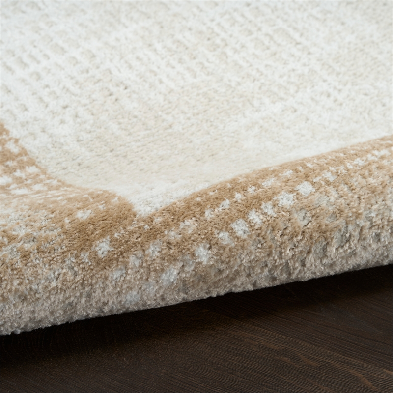 Nourison Home Dekor 2' x 4' Polyester Ivory Beige Area Rug