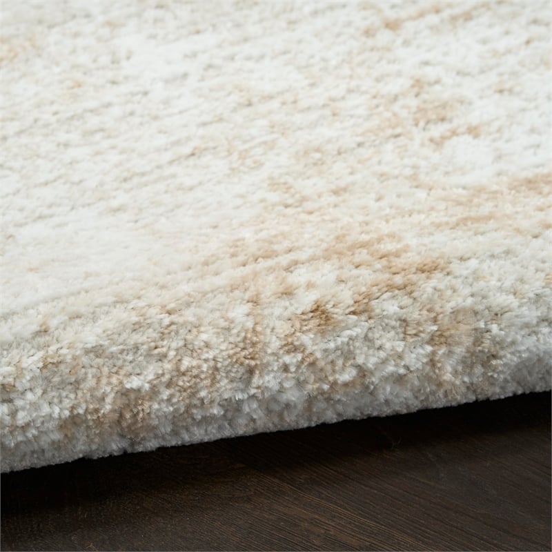 Nourison Home Dekor 4' x 6' Polyester Ivory Beige Area Rug