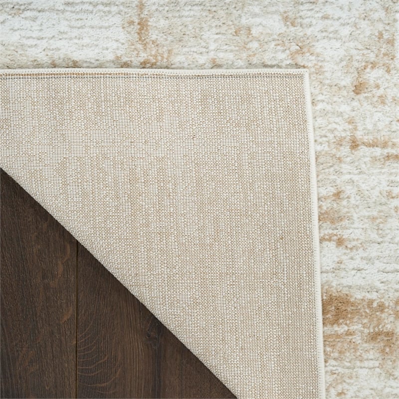 Nourison Home Dekor 4' x 6' Polyester Ivory Beige Area Rug