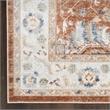 Nourison Home Astra Machine Washable 5' x 7' Polyester Rust Ivory Area Rug