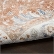 Nourison Home Astra Machine Washable 5' x 7' Polyester Rust Ivory Area Rug
