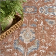 Nourison Home Astra Machine Washable 5' x 7' Polyester Rust Ivory Area Rug
