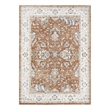 Nourison Home Astra Machine Washable 5' x 7' Polyester Rust Ivory Area Rug