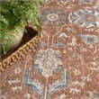 Nourison Home Astra Machine Washable 7' x 9' Polyester Rust Ivory Area Rug