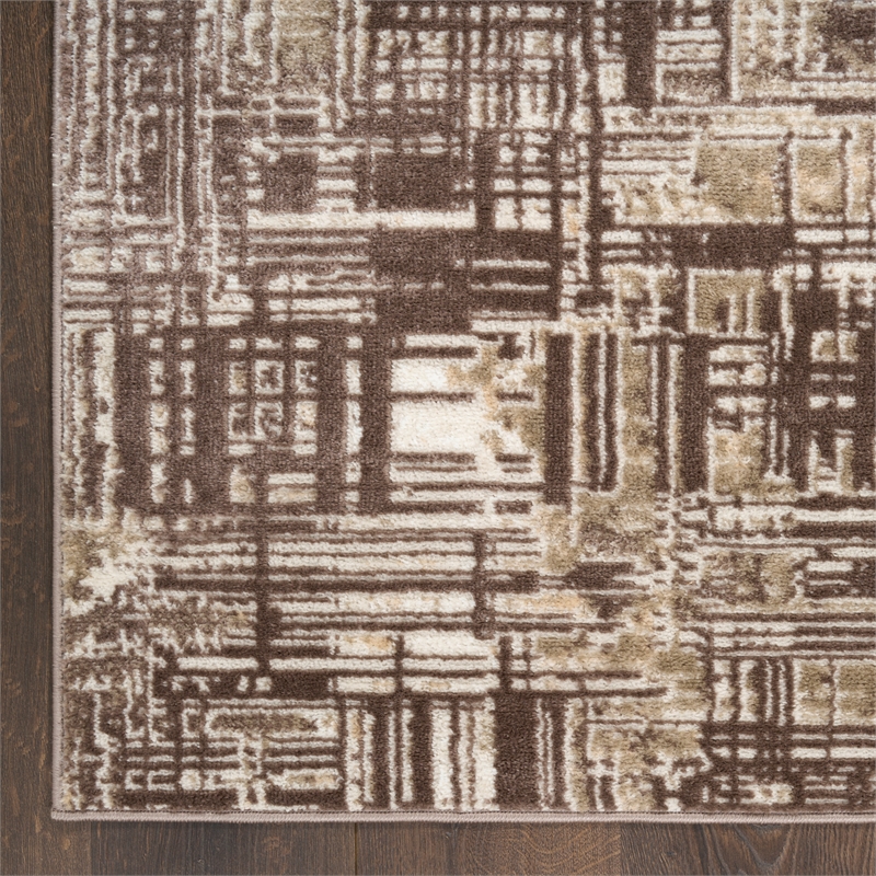 Nourison Home Dekor 4' x 6' Polyester Brown Area Rug