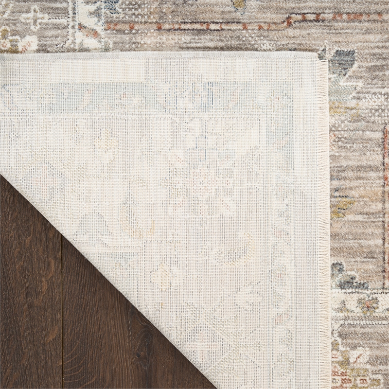 Nourison Home Heirloom Blend 9' x 12' Polyester Ivory Multicolor Area Rug
