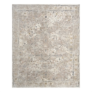 Nourison Home Heirloom Blend 9' x 12' Polyester Ivory Multicolor Area Rug