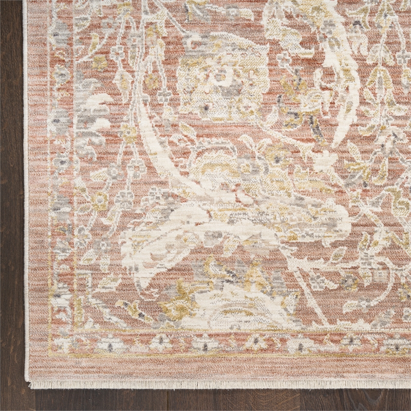 Nourison Home Heirloom Blend 9' x 12' PolyesterBrick Area Rug