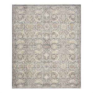 Nourison Home Heirloom Blend 8' x 10' Polyester Charcoal Multicolor Area Rug