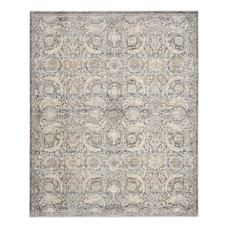Nourison Home Heirloom Blend 9' x 12' Polyester Charcoal Multicolor Area Rug