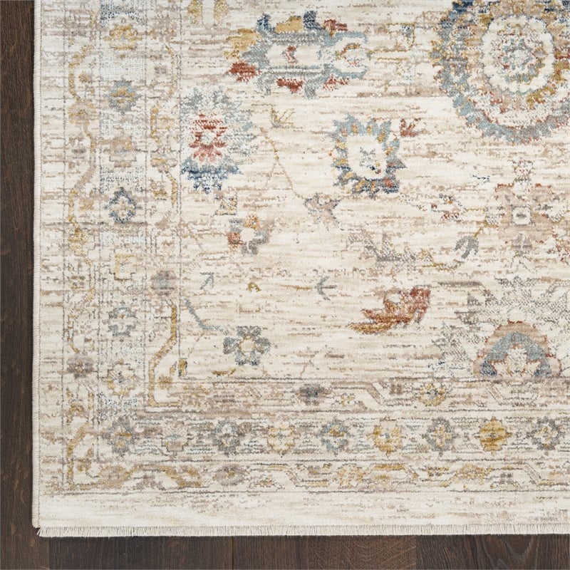 Nourison Home Heirloom Blend 8' x 10' Polyester Ivory Multicolor Area Rug