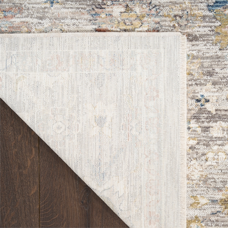 Nourison Home Heirloom Blend 9' x 12' Polyester Grey Area Rug