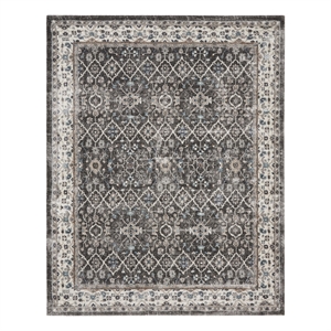 Nourison American Manor 7'10&quot x 9'10&quot Fabric Grey Ivory Area Rug