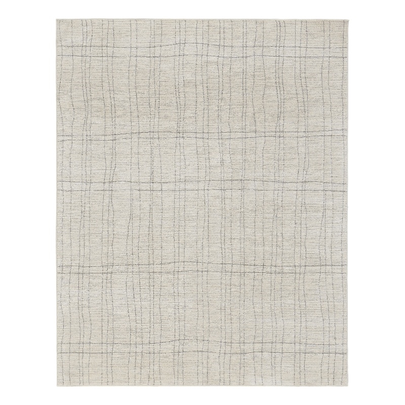 Nourison Home Santa Cruz 9' x 12' Polyester Ivory Grey Area Rug