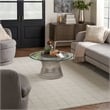 Nourison Home Santa Cruz 9' x 12' Polyester Ivory Grey Area Rug