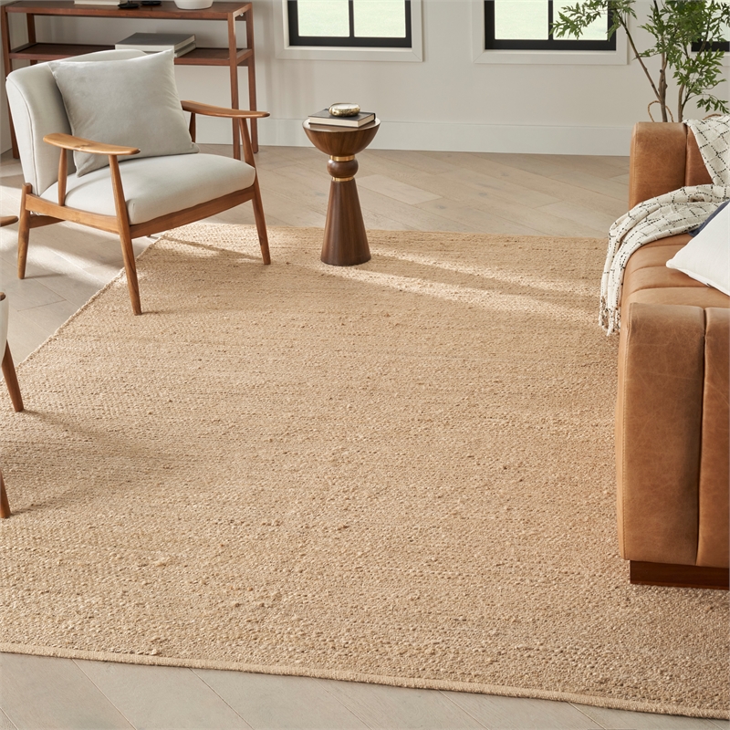 Nourison Home Natural Jute 7' x 10' Bleached Area Rug