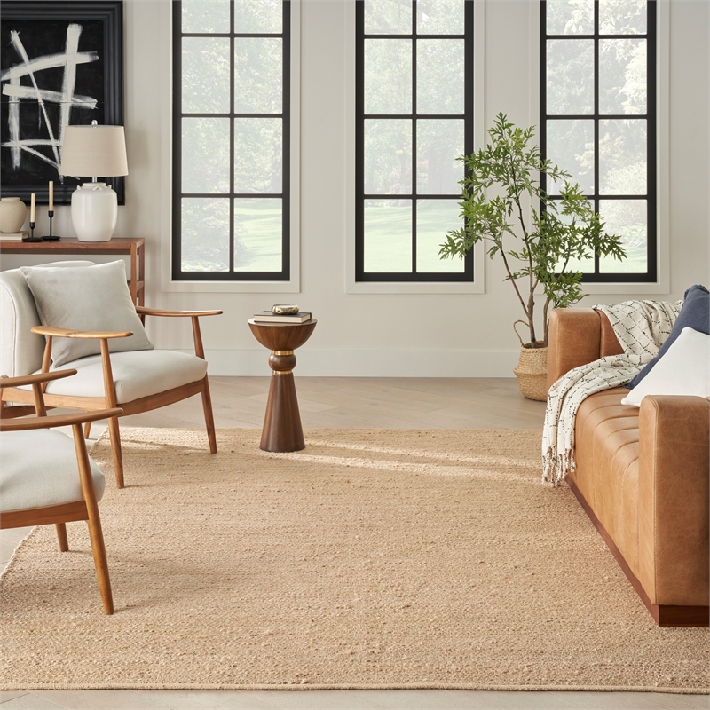 Nourison Home Natural Jute 7' x 10' Bleached Area Rug