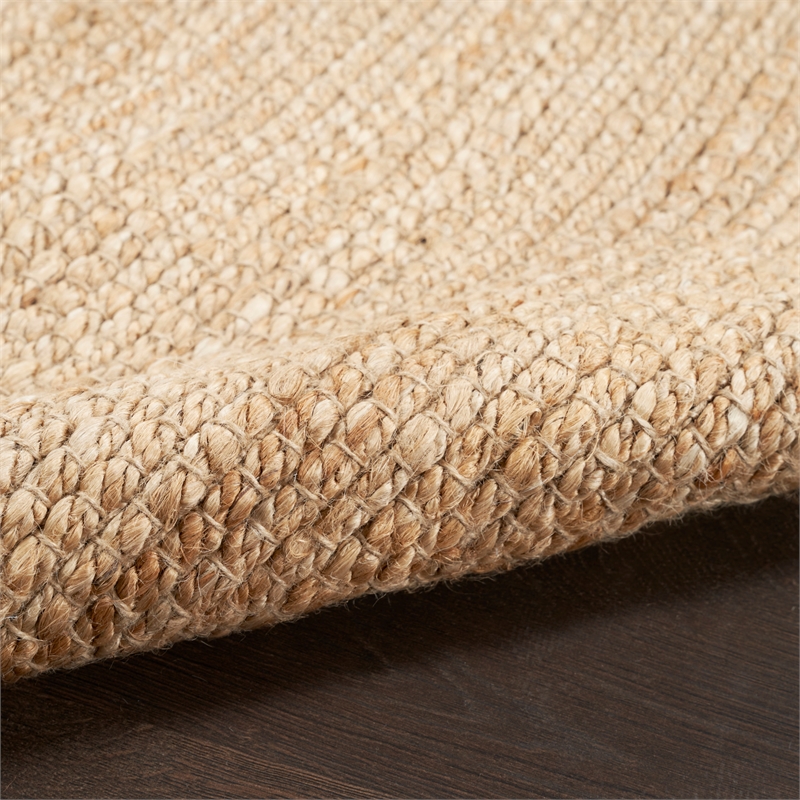 Nourison Home Natural Jute 10' Runner Bleached Area Rug